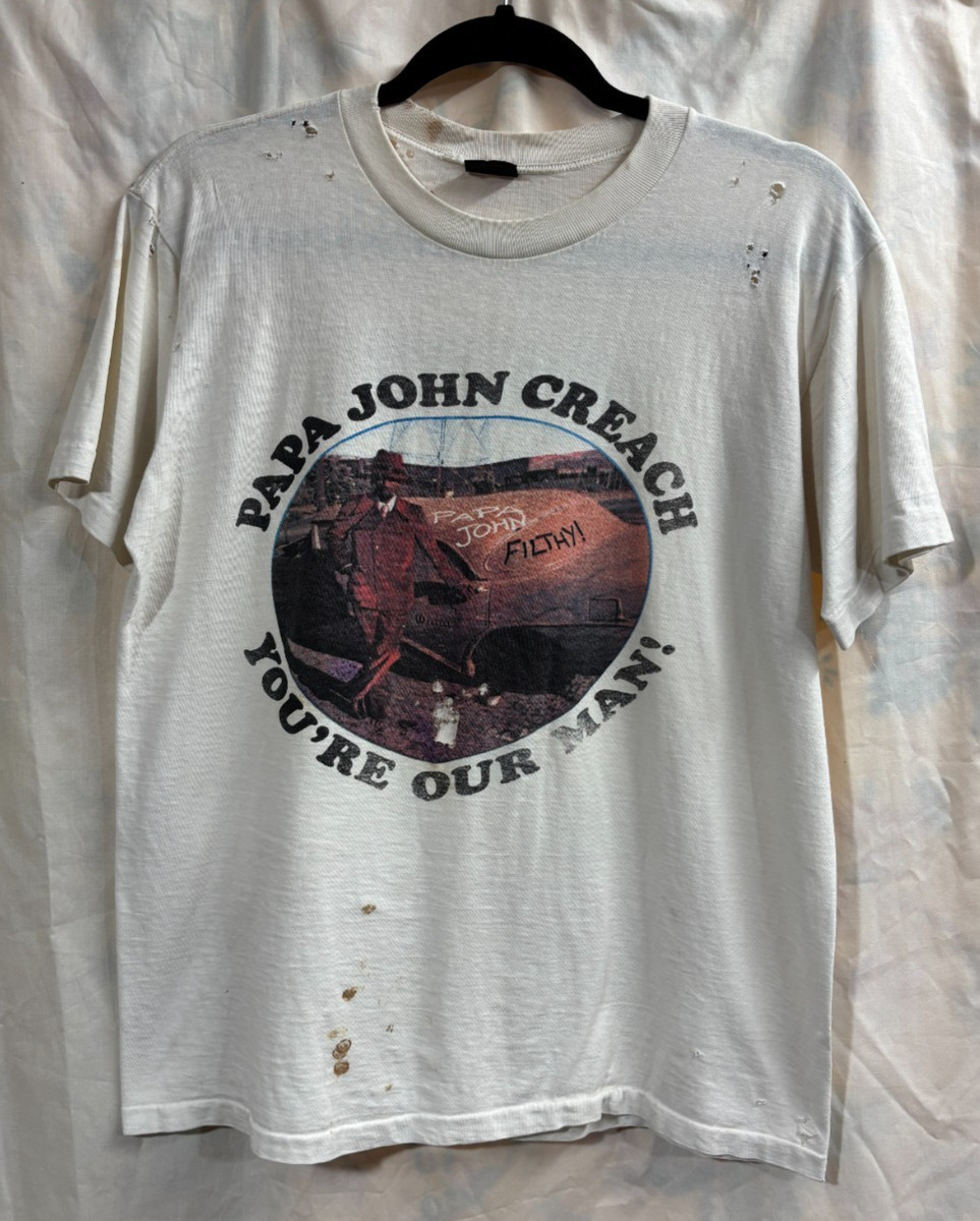 Vintage 1970s Papa John Creach Grunt Records Single Stitch Promo T-Shirt