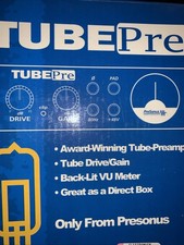 PreSonus TUBEPRE Microphone Preamp Vacuum Tube Back-Lit VU Meter XLR
