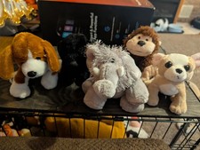 Lot Of 5 Ganz Webkinz Hound, Elephant, Monkey, Lab, Chihuahua,