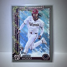 2025 Topps Holiday ❄️ James Wood #H94 - Silver Glitter RC Nationals
