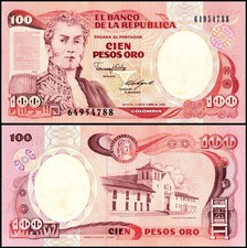 Colombia 100 Pesos Oro, 1988, P-426c.3, UNC