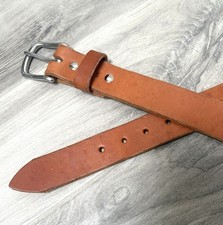 Missouri Amish Made USA Handcrafted Leather Belt 1.5  46 Excellent Condition