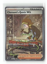 Pokemon TCG Surging Sparks #243/191 Clemont's Quick Wit SIR on eBay