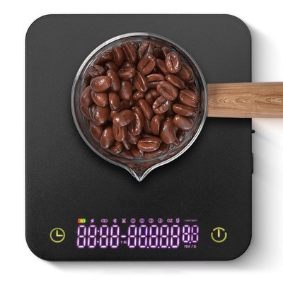 Diceaynico Mini Coffee Scale with Timer, 3kg/0.1g Espresso Only, Black