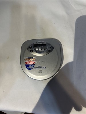 Aiwa XP-V7250C Portable CD Player 48sec Anti Shock System Works No Headphones