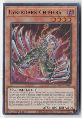 chimera cards yugioh Yugioh - Cyberdark Chimera SDCS-EN002 1st Edition - Structure Deck: Cyber  Strike