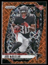 2024 Panini Prizm #342 Jase McClellan Orange Disco Prizm