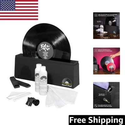 Comprehensive Vinyl Record Cleaning Kit: Includes Machine & Solution - 12 Inches