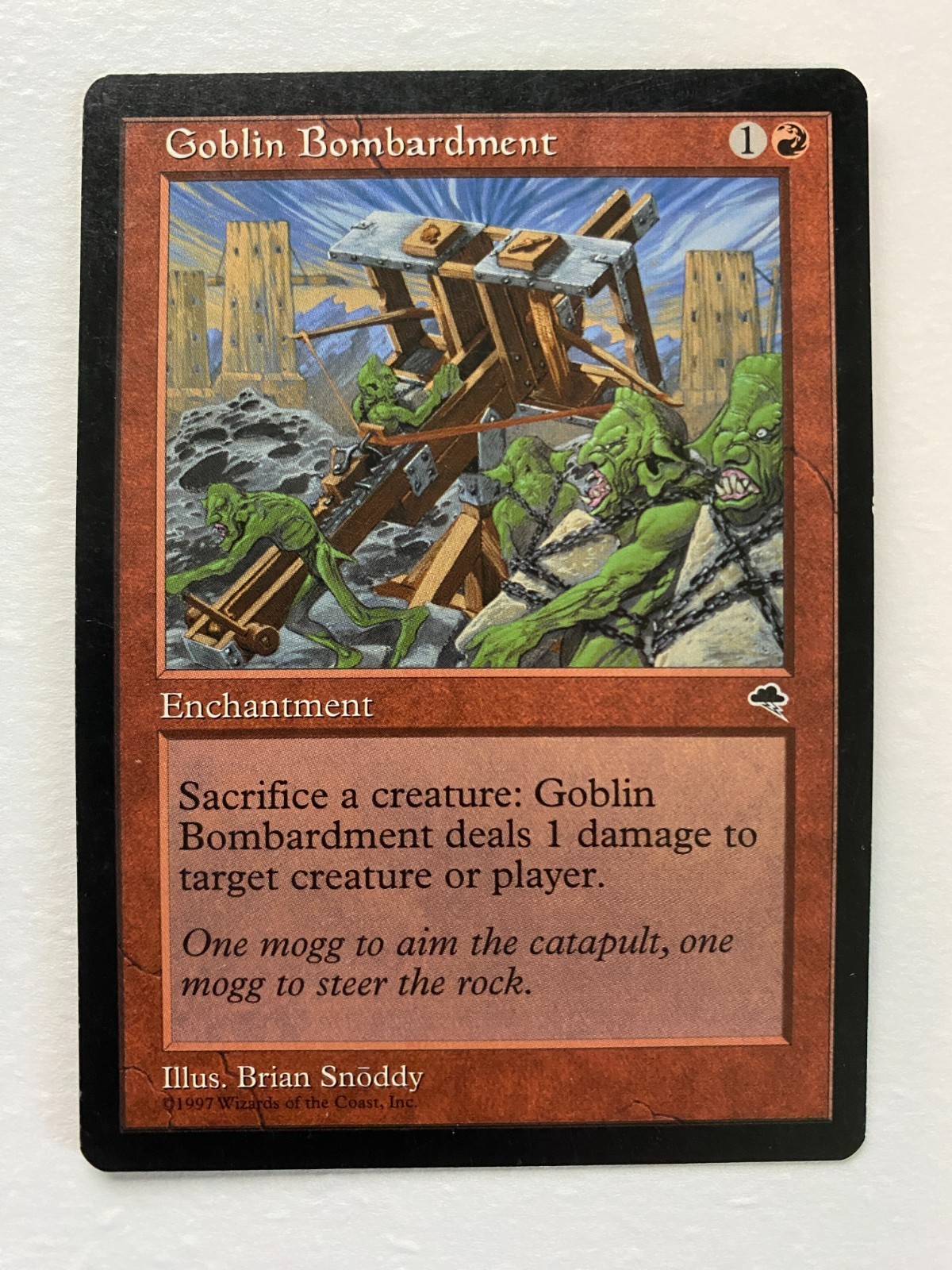 Goblin Bombardment Tempest Regular Magic the Gathering MTG Card