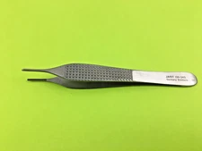 Jarit 130-243 Adson Dressing Forcep 4-5/8 Cross Serrated Handle, Stainless Steel