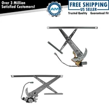 Front Door Power Window Regulator w/ Motor Left & Right Pair Set for 97-01 CR-V