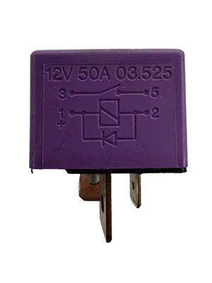 Renault 4-Pin Purple Relay G Cartier 12v 50A 03525 03.525 original R11 - Image 1 of 3