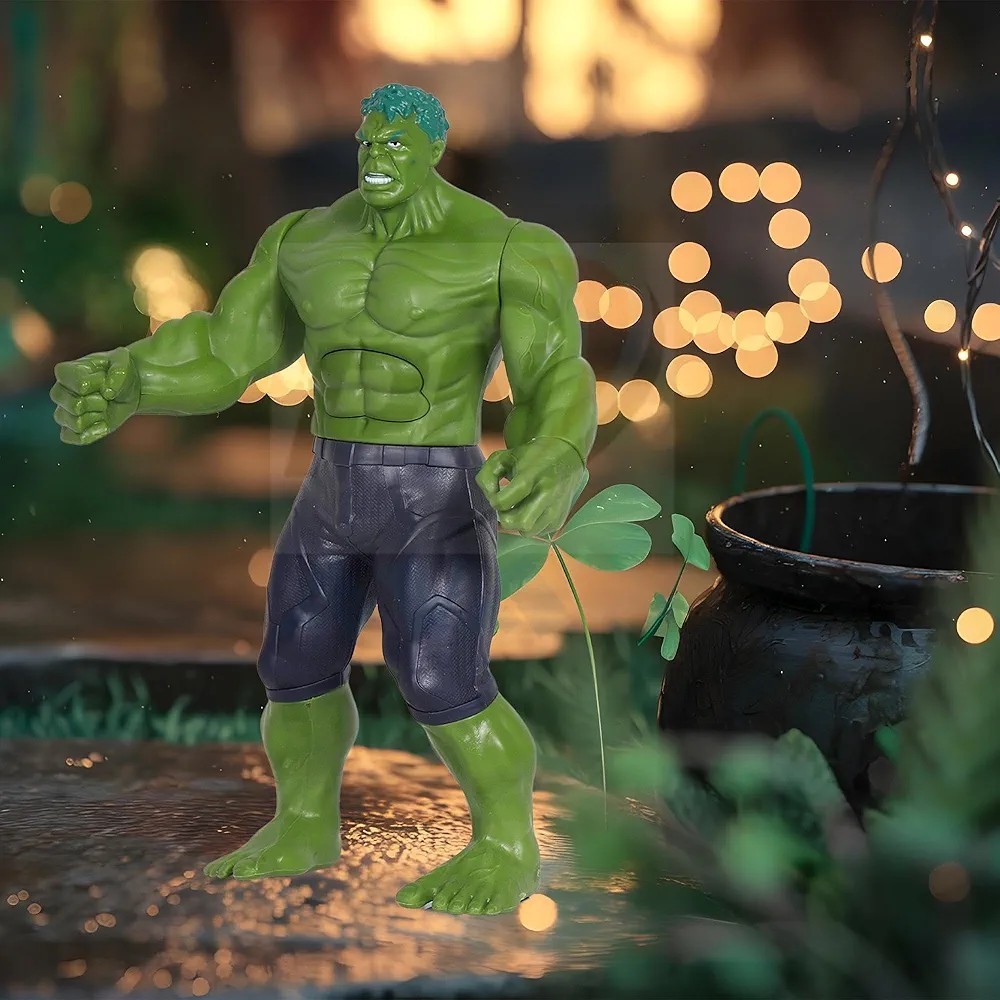 Marvel Avengers Hulk action figure dettagliata con articolazioni snodate