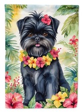Caroline's Treasures Affenpinscher Luau Garden Flag DAC6344GF