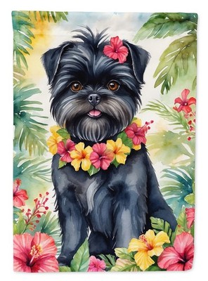Caroline's Treasures Affenpinscher Luau Garden Flag DAC6344GF