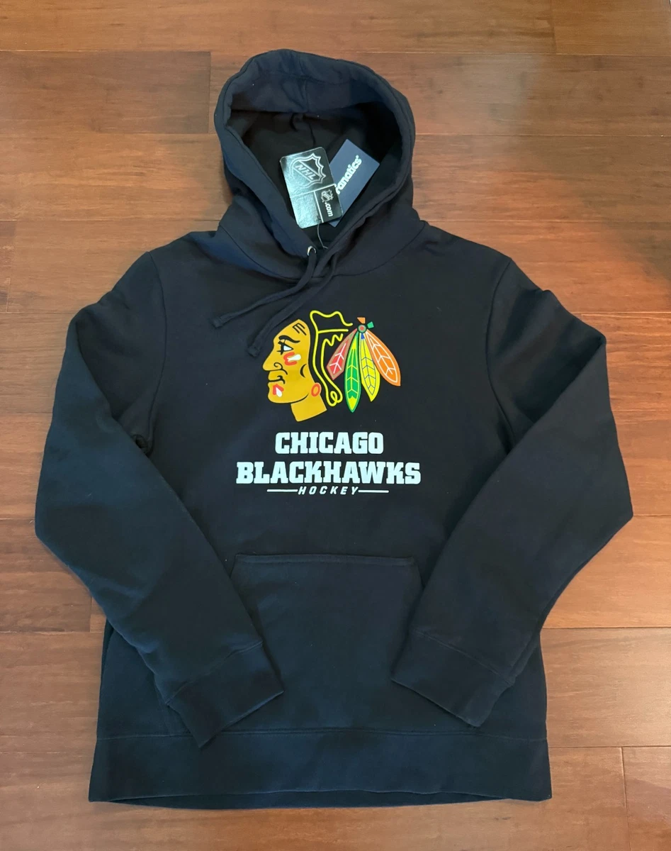 Vêtement Homme Sweat à capuche noir Blackhawks NHL taille M #Retrostre