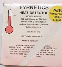 Fyrnetics HD135F Hardwire Heat Detector with Battery Backup