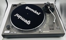 Gemini PT1000 II Dj Turntable - Steel Carbon Gray Power Cord Tested Working
