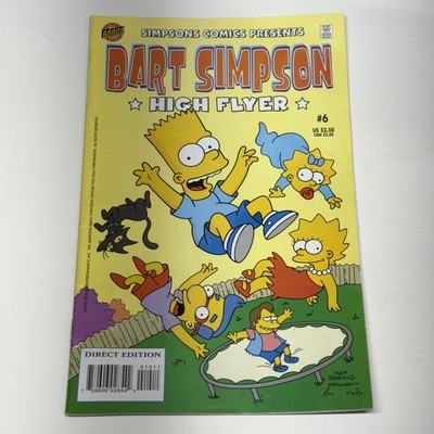 #ad Vintage Simpsons Bart Simpson High Flyer Comic #6 2001 Bongo Matt Groening $9.44