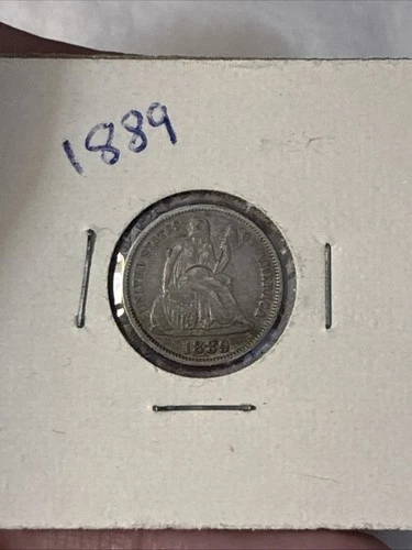 1889-P Seated Liberty Dime - 90% Silver