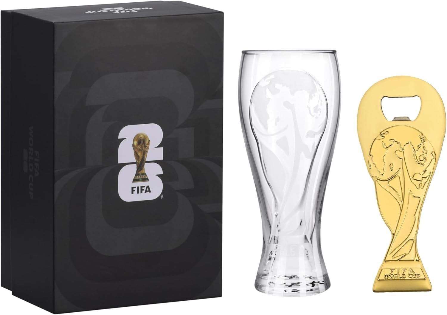 Official FIFA World Cup 2026 Edition - 17oz Pilsner Beer 17 Ounces, Clear