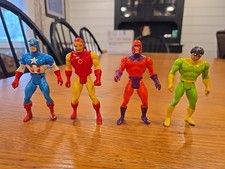 Product Image: Lot Vintage 1984 Marvel Secret Wars Figures Captain America Iron Man Doc Oc Magn