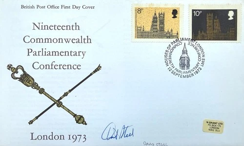 David Steele, Lib-Dem Leader, Guaranteed Hand Signed 1973 FDC -  First Day Cover