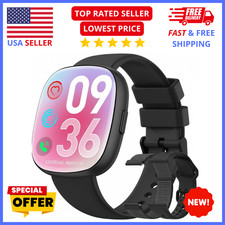 Smart Watch for Women Bluetooth Call Fitness Tracker HR SpO2 Sleep Black