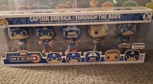 Funko Pop! Marvel Captain America Year of the Shield Amazon Exclusive 5-Pack