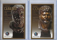 Jimbo Covert Pro Football Hall of Fame Bronze Bust Postcard - Unsigned