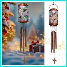 Solar Wind Chimes for Outside, Solar Lanterns Gifts Outdoor Waterproof Garden...