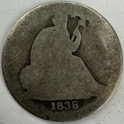 1838 Seated Liberty Dime Exact Coin Imaged #SL308