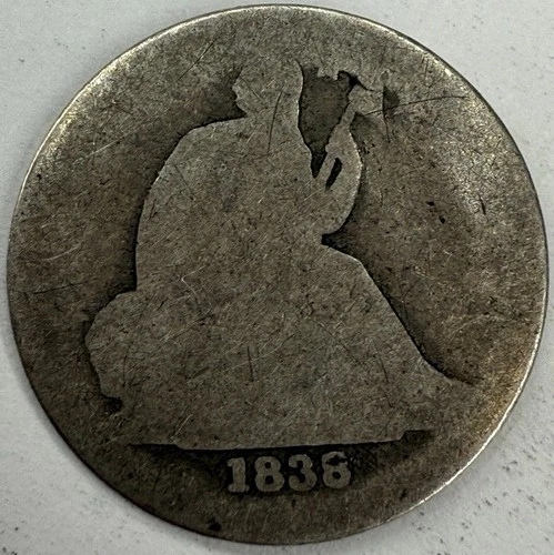 1838 Seated Liberty Dime Exact Coin Imaged #SL308