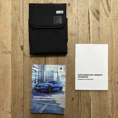 17-23 BMW 3 SERIES SALOON OWNERS MANUAL HANDBOOK + WALLET 2021 Ref21322 - Image 1 of 4