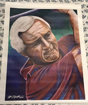 Arnold Palmer  Painting 34''H X 44.5''W Signed And Numbered By Bill Lopa #13/20