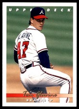 Tom Glavine 1993 Upper Deck #75 Braves MLB READ FREE SHIPPING AutographDen