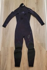 Aqua Lung 3mm Full Neoprene Wetsuit womens size 4 Black Scuba Dive