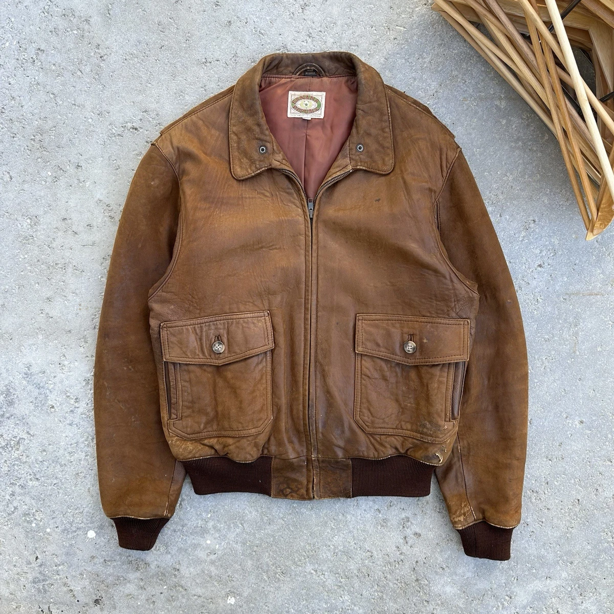 banana republic leather bomber jacket products for sale | eBay