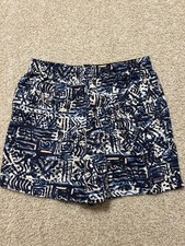 Patagonia Boys Baggies 5 Shorts Abstract Blue Design