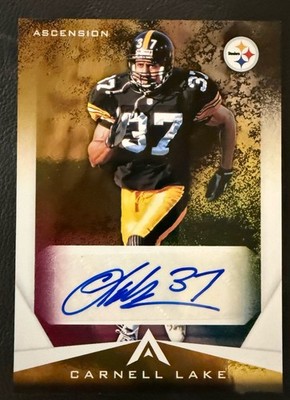 2021 Panini Chronicles Abcension White Auto Carnell Lake Steelers SSP