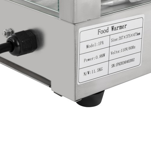 Calentador de alimentos comercial eléctrico de 3 niveles gabinete de calentamiento de exhibición de alimentos de mesa - Imagen 13 de 21