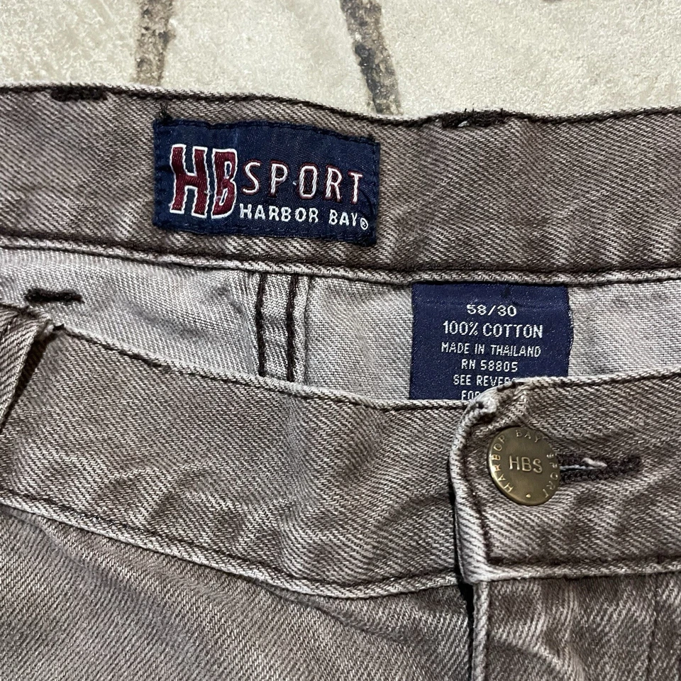 Pantalones de patinador vintage Harbor Bay deportivos holgados de gran tamaño Y2K marrón para hombre 58x30 Foto 4 de 4