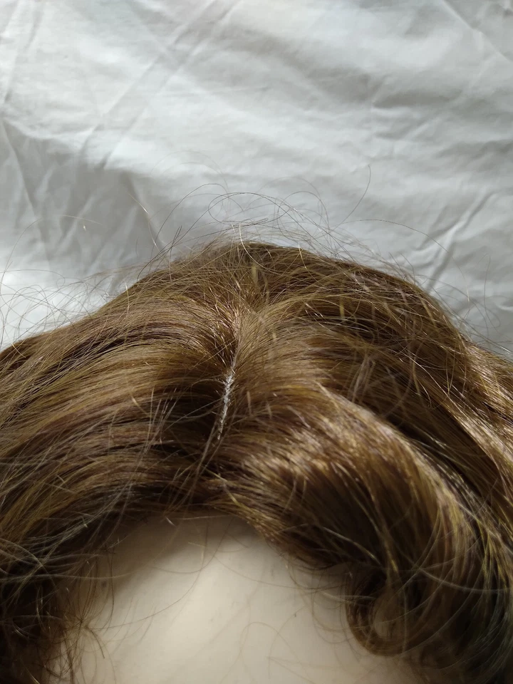 Peluca corta años 20 aleta mujer gatsby rugiente años 20 rojo marrón dedo onda rizo niña Foto 2 de 4