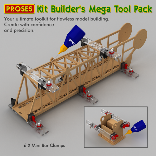 KIT BUILDER'S MEGA TOOL PACK - Ensemble d'outils essentiels pour chaque constructeur de modèles à l'échelle - Photo 5/6
