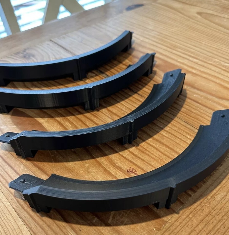 Courbe Haute à 90° Bleue Compatible Hot Wheels - Lot De 4 Pièces Pour Circuit De Voitures