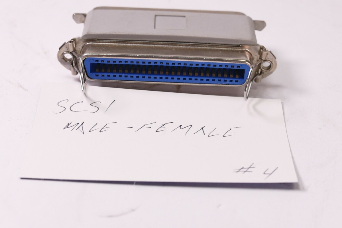 Cable Connector Terminal SCSI 50-Pin Terminator (Male/Female Pass ...