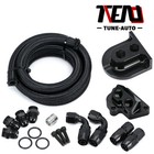 for 5.0 / 5.2 V8 DOHC Oil Filter Relocation Kit Housing 6 feet Braided Hose AN10