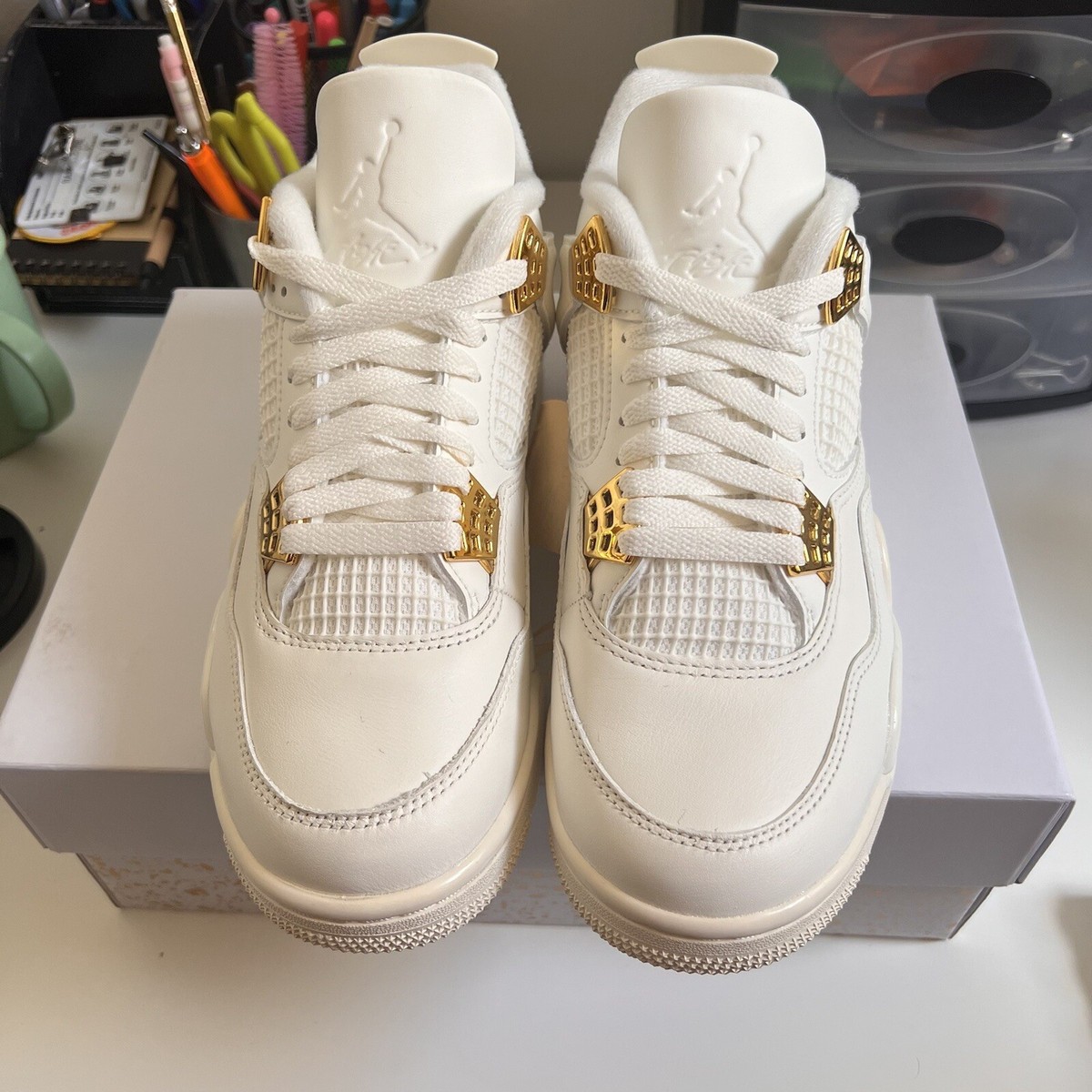 Air Jordan 4 Retro Metallic Gold W -Size 8 | eBay