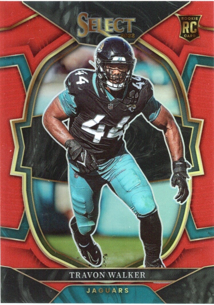 2022 Panini Select Rookie Concourse Red Prizm Travon Walker RC #/99 #42