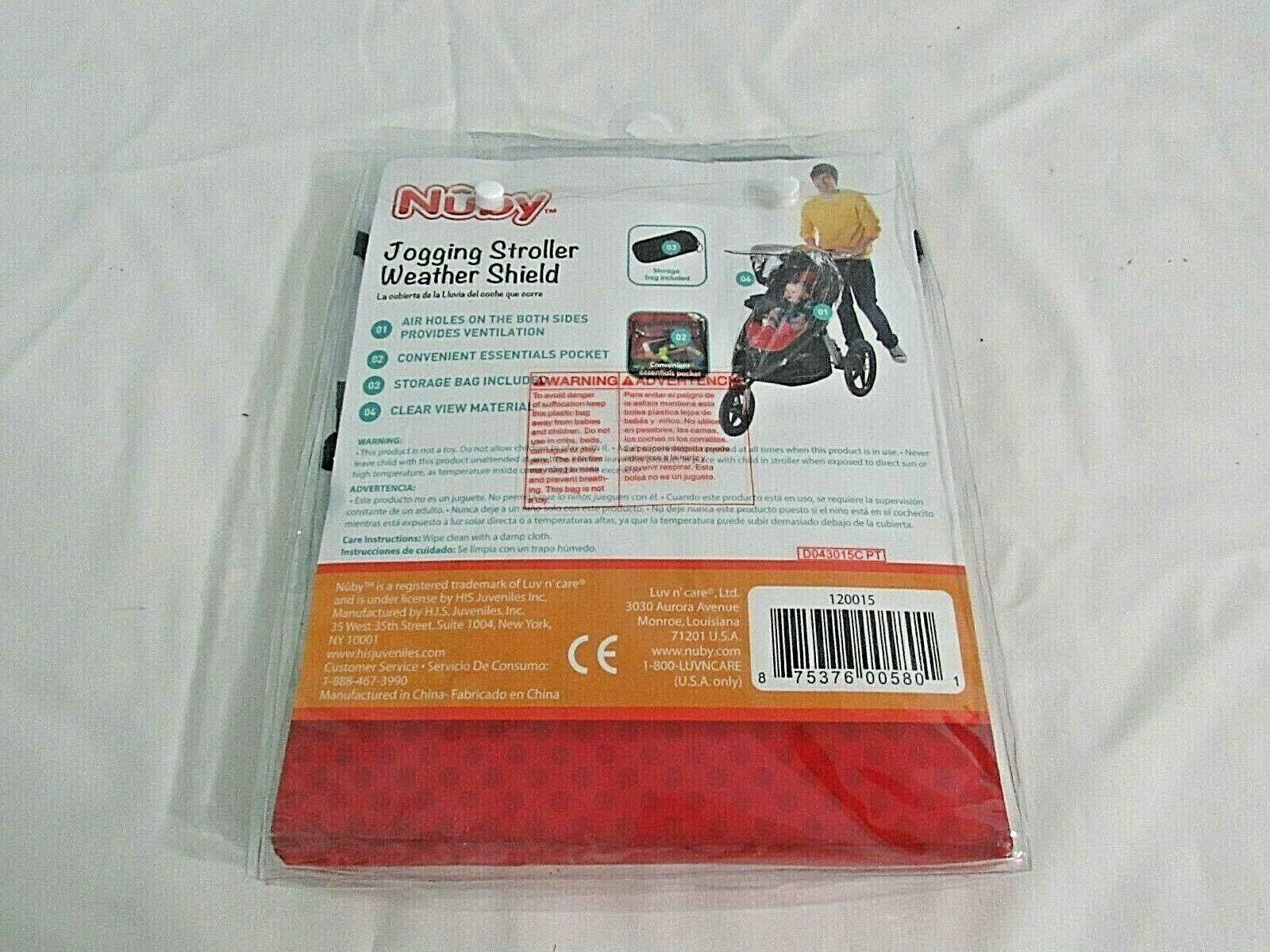 nuby jogging stroller weather shield
